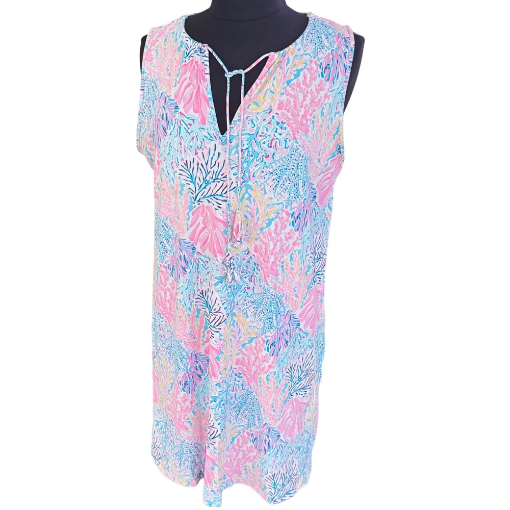 Lilly Pulitzer Sleeveless Tunic Dress Coral Reef Print Size M pre loved
2022 - Picture 12 of 12